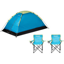 Discovery Adults Portable And Waterproof Camping Set, Blue, 1 Year Warranty