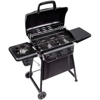 Char Broil 3 Burner + Side Burner Gas Grill With Storage Rack, â€ŽStainless Steel, Barbecue Charcoal Grill, Black, 1 Year Warranty