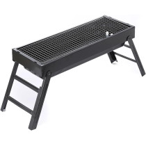 Vio Barbecue Grill Stainless Steel, Charcoal Grill Foldable, Durable Outdoor Household Camping Bbq Smoker For Outdoor Cooking/ Picnic/ Patio/ Backyard/ Camping Cooking (Medium With Accessories 45x42x25 Cm), 1 Year Warranty