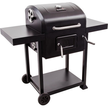 Charbroil â€ŽStainless Steel Charcoal Grill With â€ŽWarming Rack 580 - Black, 1 Year Warranty
