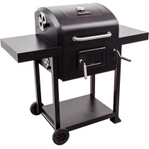 Charbroil â€ŽStainless Steel Charcoal Grill With â€ŽWarming Rack 580 - Black, 1 Year Warranty