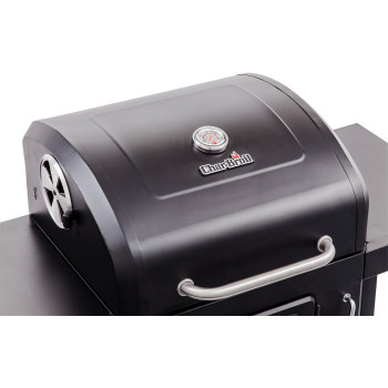 Charbroil â€ŽStainless Steel Charcoal Grill With â€ŽWarming Rack 580 - Black, 1 Year Warranty