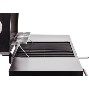 Charbroil â€ŽStainless Steel Charcoal Grill With â€ŽWarming Rack 580 - Black, 1 Year Warranty