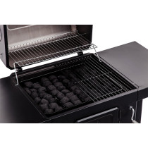 Charbroil â€ŽStainless Steel Charcoal Grill With â€ŽWarming Rack 580 - Black, 1 Year Warranty