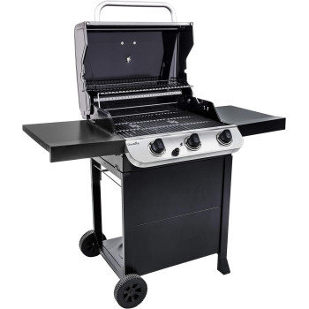 CharBroil Bbq Gas Stainless Steel 3 Burners Convective Charcoal Grill 468403119, 1 Year Warranty