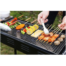 Go2Camps Portable Bbq Grill With Stand And Mesh Rack, Japanese Barbeque Grill With Long Legs, Charcoal Grill For Outdoor Camping, Trip, Picnic, Garden, Beach, Party, Event And Outing, 1 Year Warranty
