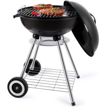 Bbq Stand Set, Portable And Lightweight, Easy To Carry Outdoor, Easy To Assemble, Barbeque Stand With Charcoal Tray And Lid, 17 Inch, 1 Year Warranty