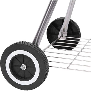 Bbq Stand Set, Portable And Lightweight, Easy To Carry Outdoor, Easy To Assemble, Barbeque Stand With Charcoal Tray And Lid, 17 Inch, 1 Year Warranty