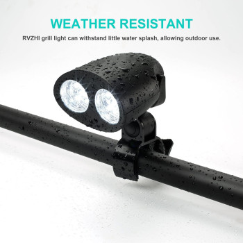 Barbecue Grill Light, Outdoor 360 Degree Flexible Bbq Light With 10 Super Bright Led Lights, Heat Resistant Night Grill Light With Sturdy Clamp Mount Fits Most Grill Handle (Batteries Not Included), 1 Year Warranty
