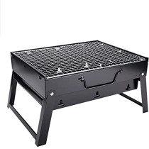 Compact Portable & Folding Outdoor Bbq Charcoal Grill Black , 2724573304508, 1 Year Warranty