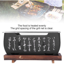 Cryfokt Mini Charcoal Grill, Bbq Grill, Portable Japanese Barbecue Smoker Grill, Aluminium Alloy Barbecue Stove, Outdoor Barbecues Grill For Picnic/Garden/Terrace/Camping/Travel, 1 Year Warranty