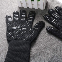 Maxbrothers Bbq Gloves For Smoker 1472 Degree F, Extreme Heat Resistant Gloves For Grill, Barbecue, Cooking, Baking And Cutting, Silicone Insulated Kitchen Oven Gloves Non-Slip Grilling Mitts Black 1 Pair (Black), 1 Year Warranty