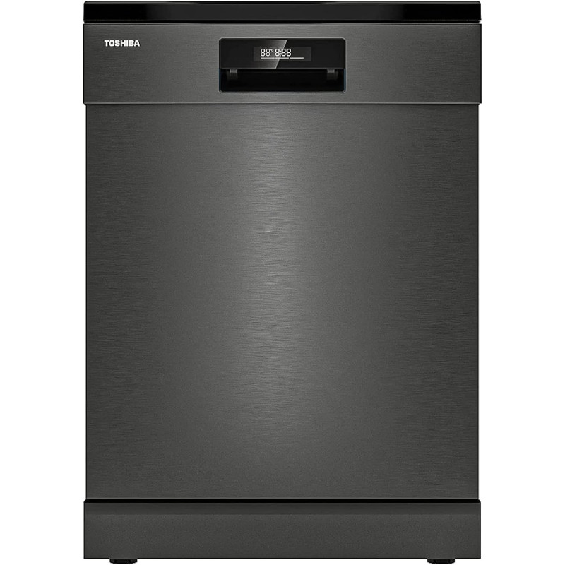 Toshiba Dishwashers 15 Place Settings, 3 Layer basket, Origin Inverter, 8 Programmes, 4 Functions, DW-15F3ME(BS) - 1 Year Warranty