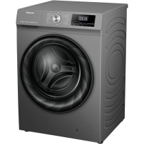Hisense WFQY7012EVJMT 7 Kg Front Load Fully Automatic Washing Machine with Inverter Motor, 1200 RPM, 15 Mins Quick Wash Program & Delay Timer, Titanium Gary, 1 Year Warranty