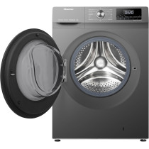 Hisense WFQY7012EVJMT 7 Kg Front Load Fully Automatic Washing Machine with Inverter Motor, 1200 RPM, 15 Mins Quick Wash Program & Delay Timer, Titanium Gary, 1 Year Warranty