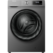 Hisense WFQY7012EVJMT 7 Kg Front Load Fully Automatic Washing Machine with Inverter Motor, 1200 RPM, 15 Mins Quick Wash Program & Delay Timer, Titanium Gary, 1 Year Warranty