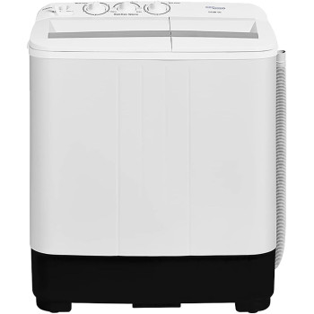 Super General 5 kg Twin-tub Semi-Automatic Washing Machine, White, efficient Top-Load Washer with Lint Filter, Spin-Dry, SGW-50, 70.9 x 40.2 x 85.5 cm, 1 Year Warranty