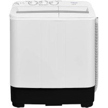 Super General 5 kg Twin-tub Semi-Automatic Washing Machine, White, efficient Top-Load Washer with Lint Filter, Spin-Dry, SGW-50, 70.9 x 40.2 x 85.5 cm, 1 Year Warranty