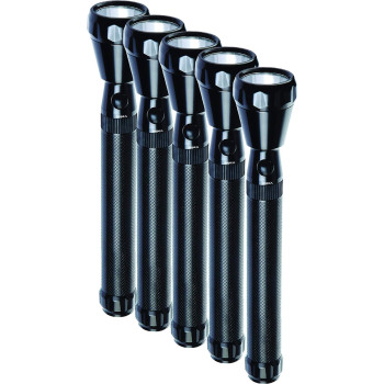Impex Rechargeable LED Handheld Flashlight - CB 5555 (5 Pcs Combo)