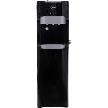 Midea Water Dispenser, Bottom Loading, Hot Cold And Ambient Temperature, Ice Cold Technology, Empty Bottle Indicator, Floor Standing, Child Safety lock, Black, YL1633S