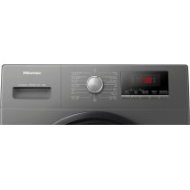 Hisense 8Kg Front Loading Washing Machine 1200 RPM Silver Model WFPV8012EMT -1 Years Full Warranty.