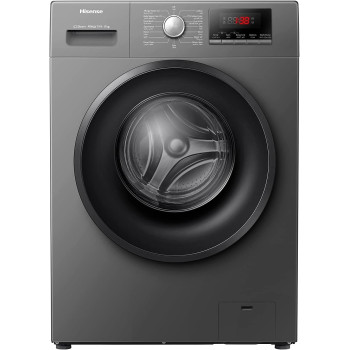 Hisense 8Kg Front Loading Washing Machine 1200 RPM Silver Model WFPV8012EMT -1 Years Full Warranty.