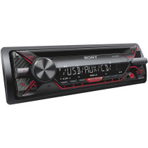 Sony CDX-G1200U Slot In LCD Display MP3 - Red