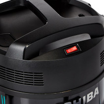 Toshiba 21 Liters Drum Type Vacuum Cleaner, 2000 Watts, Push Handle on Dust Tank, Big Wheel Diameter, Blowing Function, VC-DR200ABF(B) - 1 Year Warranty Blue/Black