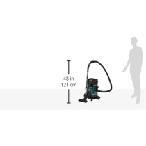 Toshiba 21 Liters Drum Type Vacuum Cleaner, 2000 Watts, Push Handle on Dust Tank, Big Wheel Diameter, Blowing Function, VC-DR200ABF(B) - 1 Year Warranty Blue/Black
