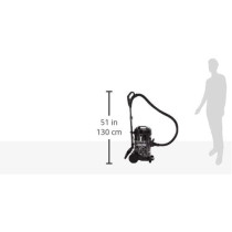 TOSHIBA 22 Liters Drum Type Vacuum Cleaner, 2200 Watts, Push Handle on Dust Tank, Big Wheel Diameter, Blowing Function, VC DR220ABFG 1 Year Warranty, Grey/Black