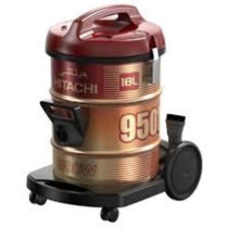 Hitachi 18 Liter Corded Canister Vacuum Cleaner Red, CV950F