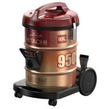 Hitachi 18 Liter Corded Canister Vacuum Cleaner Red, CV950F