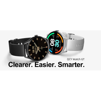 QCY Watch GT Smart Watch With Retina AMOLED HD Display - Black