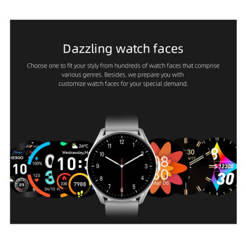 QCY Watch GT Smart Watch With Retina AMOLED HD Display - Black