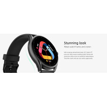 QCY Watch GT Smart Watch With Retina AMOLED HD Display - Black