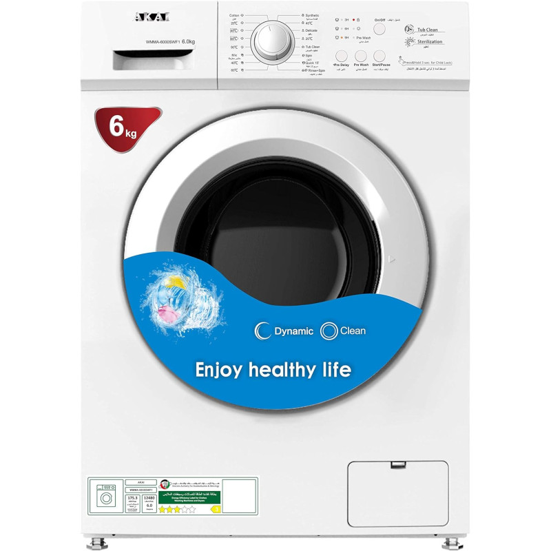 AKAI Washing machine 6 kg front loading
