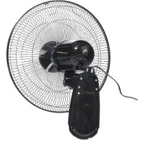 BLACK+DECKER 55 W 16 Inch 3 Speed Wall Fan, Black, FW1620-B5