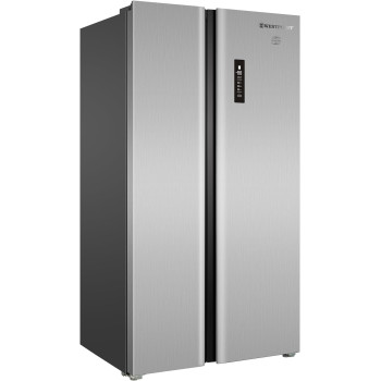Westpoint Side by Side 2 Door Refrigerator 551 Liter, Frost Free With Inverter Compressor, Digital Control With Temperature Display - Silver - WSTW-5423EDI
