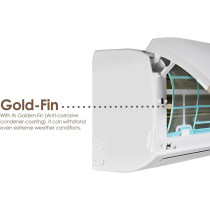 Super General 2.5 Ton Split Air Conditioner, 30000 BTU, Rotary Compressor, Auto Restart, Gold Fin, 4-way swing, SGS-315-NE, White - 134 x 45 x 38 cm, 1 Year Warranty