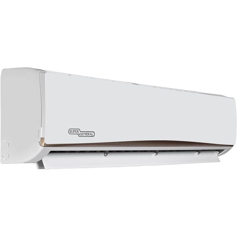 Super General 2.5 Ton Split Air Conditioner, 30000 BTU, Rotary Compressor, Auto Restart, Gold Fin, 4-way swing, SGS-315-NE, White - 134 x 45 x 38 cm, 1 Year Warranty