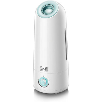 BLACK+DECKER Air Humidifier 25W 5L Coverage 430sqft, Ultrasonic System With Mist Level Control Auto Shutoff and Water Indicator That Removes Impurities From The HM5000-B5