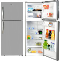 Super General 510 Liters Gross Double Door Refrigerator-Freezer, No-Frost, Multi-Flow-Cooling, Lock & Key, Inox, SGR-510-l, 70.5 x 68.2 x 178 cm, 1 Year Warranty