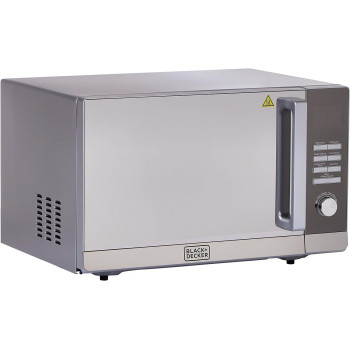 BLACK+DECKER 30L/900W Digital Microwave With Grill Mirror Finish Body With Multiple Auto Menu Programs, Weight/Time Defrost Function, For Efficient Cooking And Heating MZ30PGSS-B5