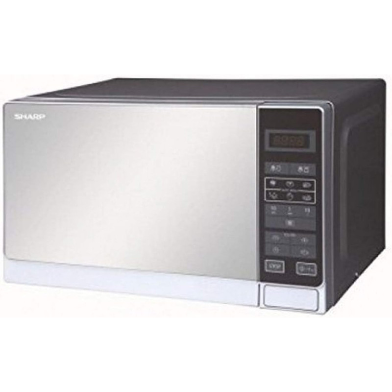 Sharp 20 Liters Digital Solo Microwave Oven with Auto Cooking Menu (Silver R-20MT(S))