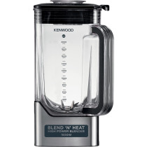 KENWOOD Premium Power Blender 1500W Smoothie Soup with 2L Tritan Jar, 2 Smoothie2Go Bottles, Heating Function for Soup, 10 Speed+6 Preset Programs, Ice Crush BLM92.920SS Silvr