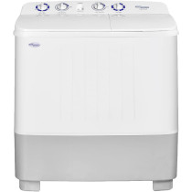 Super General 10 kg Twin-tub Semi-Automatic Washing Machine, White, efficient Top-Load Washer with Low noise gear box, Spin-Dry, SGW-1056-N, 84 x 49 x 92 cm, 1 Year Warranty