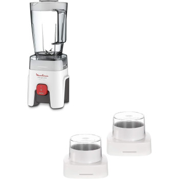 Moulinex Blender, Genuine 1.75 L Blender mixer, with Grinder and Grater Accessories, One Speed and Pulse Function, LM242B27