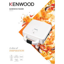 Kenwood 4 Slots 2-in-1 Sandwich Maker & Grill With 2 Sets of Non Stick Multifunctional Plates for Grilling and Toasted Sandwiches, SMP94.A0WH, White