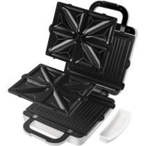 Kenwood 4 Slots 2-in-1 Sandwich Maker & Grill With 2 Sets of Non Stick Multifunctional Plates for Grilling and Toasted Sandwiches, SMP94.A0WH, White