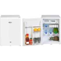 Super General 90 Liter Gross Volume Compact Mini-Refrigerator SGR-045-H, White, Beverage-Fridge with Child Lock, Shelf, Freezer-Box, reversible door, 47.5 x 44.5 x 69.5 cm